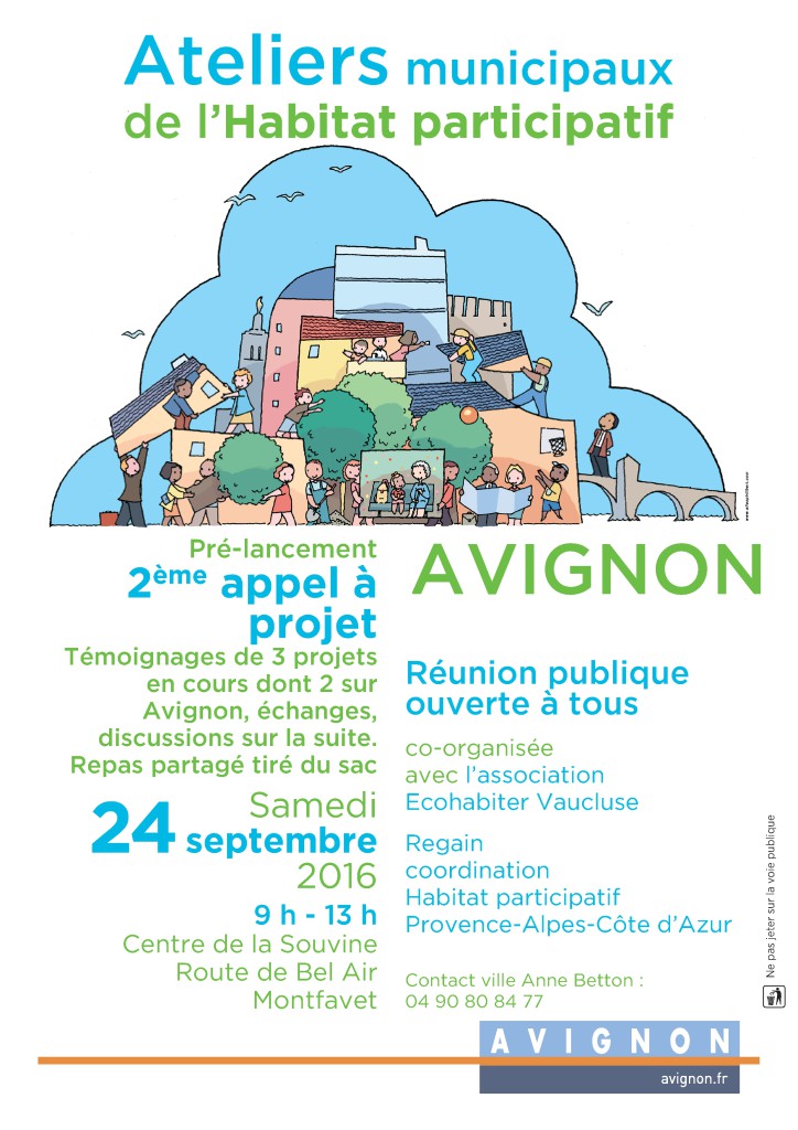 Ateliers Habitat Participatif Avignon samedi 24 septembre 2016